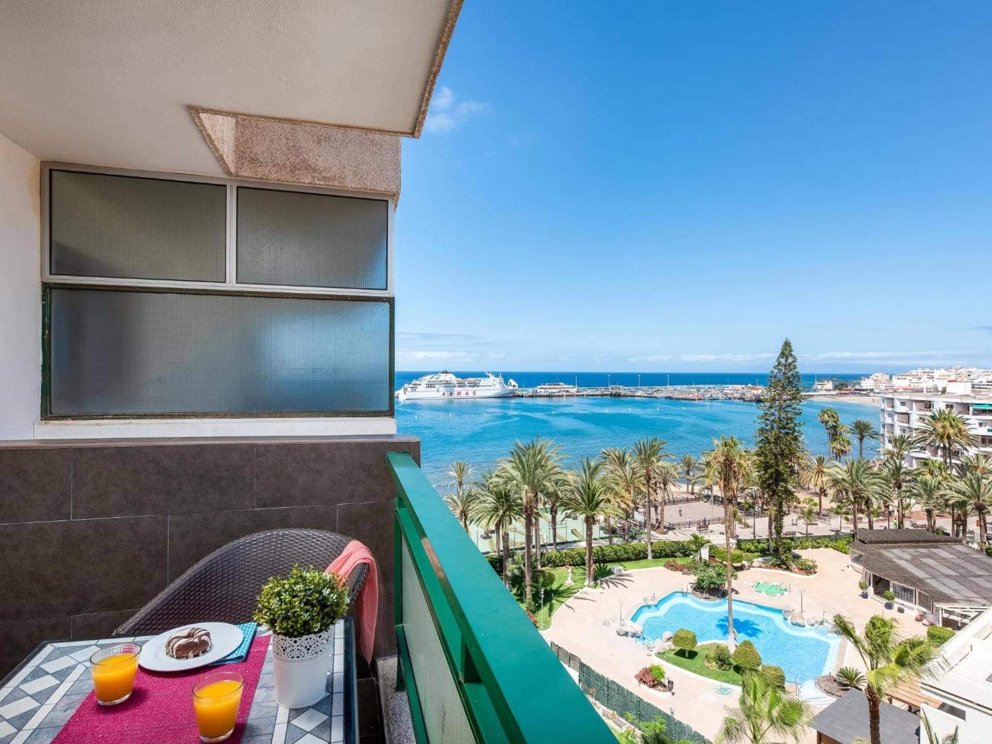 603 Comodoro Studio Beach Front Los Cristianos  Dış mekan fotoğraf